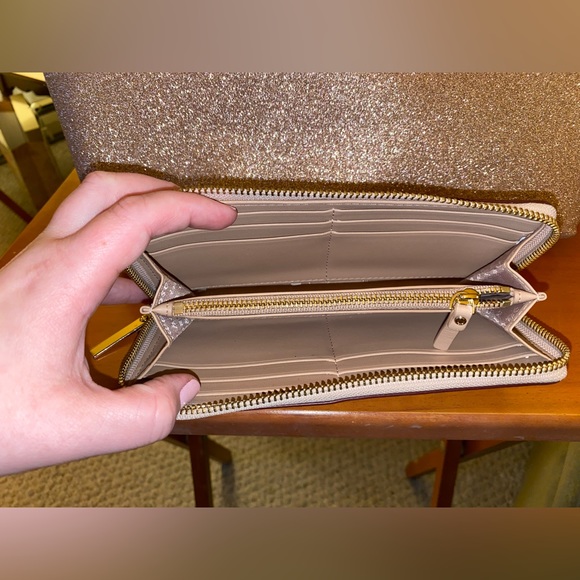 Kate Spade Rose Glitter Tote with Matching Wallet - Picture 7 of 7